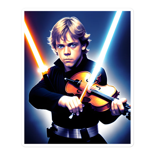 Luke Skywalker Violin Star Wars Sticker