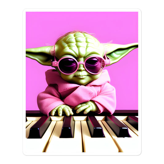 Baby Yoda Elton Star Wars Sticker 2