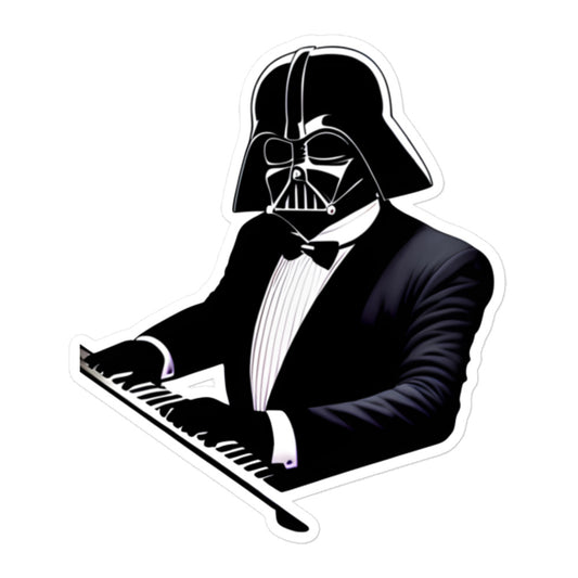 Darth Vader Piano Man Star Wars Sticker