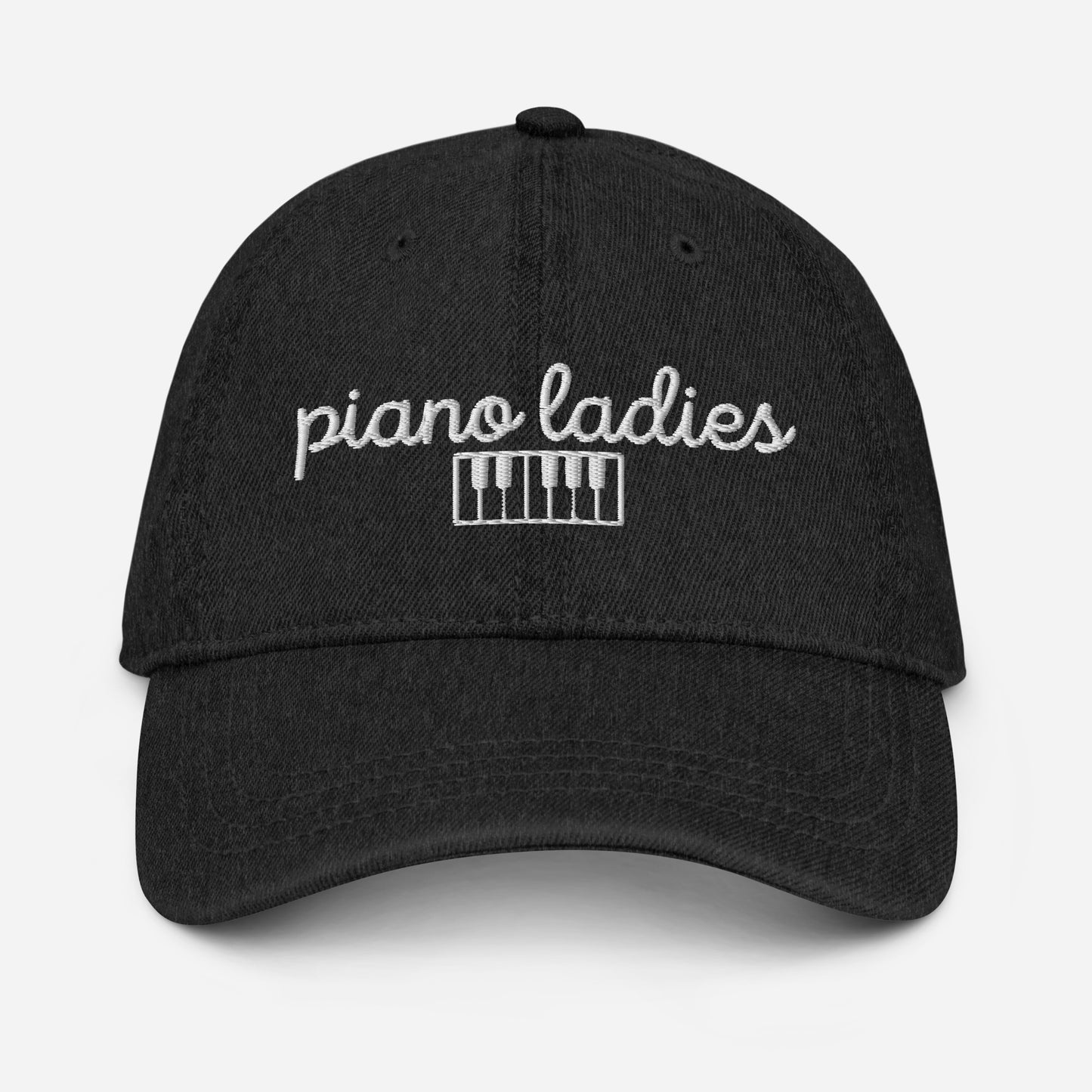 "piano ladies" denim hat