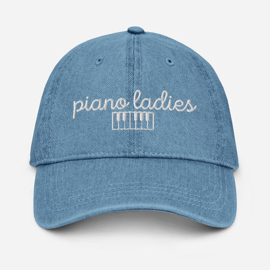 "piano ladies" denim hat